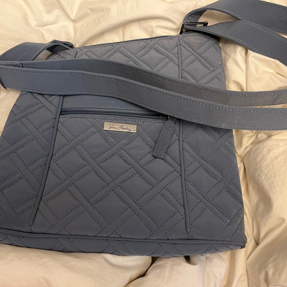 Vera Bradley Grey Tote Bag with internal pattern